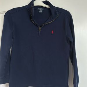 Polo Ralph Lauren Boys 10-12 Navy Quarter Zip